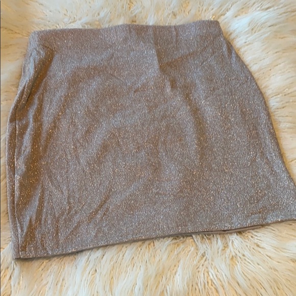 NWT Windsor glitter body-con mini skirt side slit - Picture 5 of 5